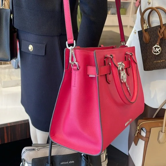 MICHAEL KORS HAMILTON MEDIUM SATCHEL
COLOR: Electric Pink
NWT - Picture 2 of 16